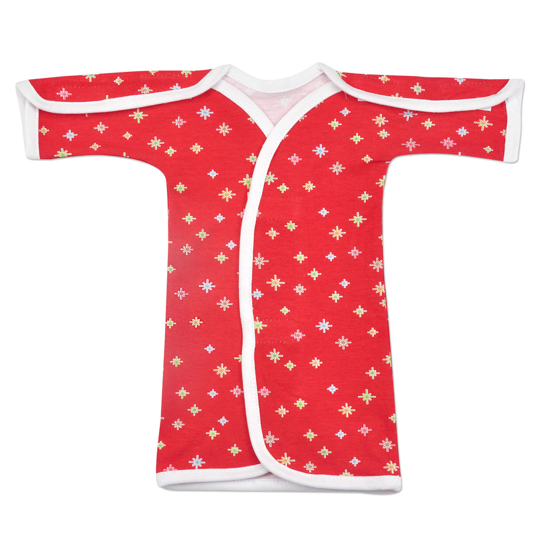 Twinkle Red Cotton NICU Gown