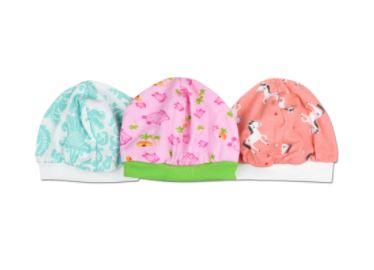Preemie Girls Assorted 3 Pack Cap Set
