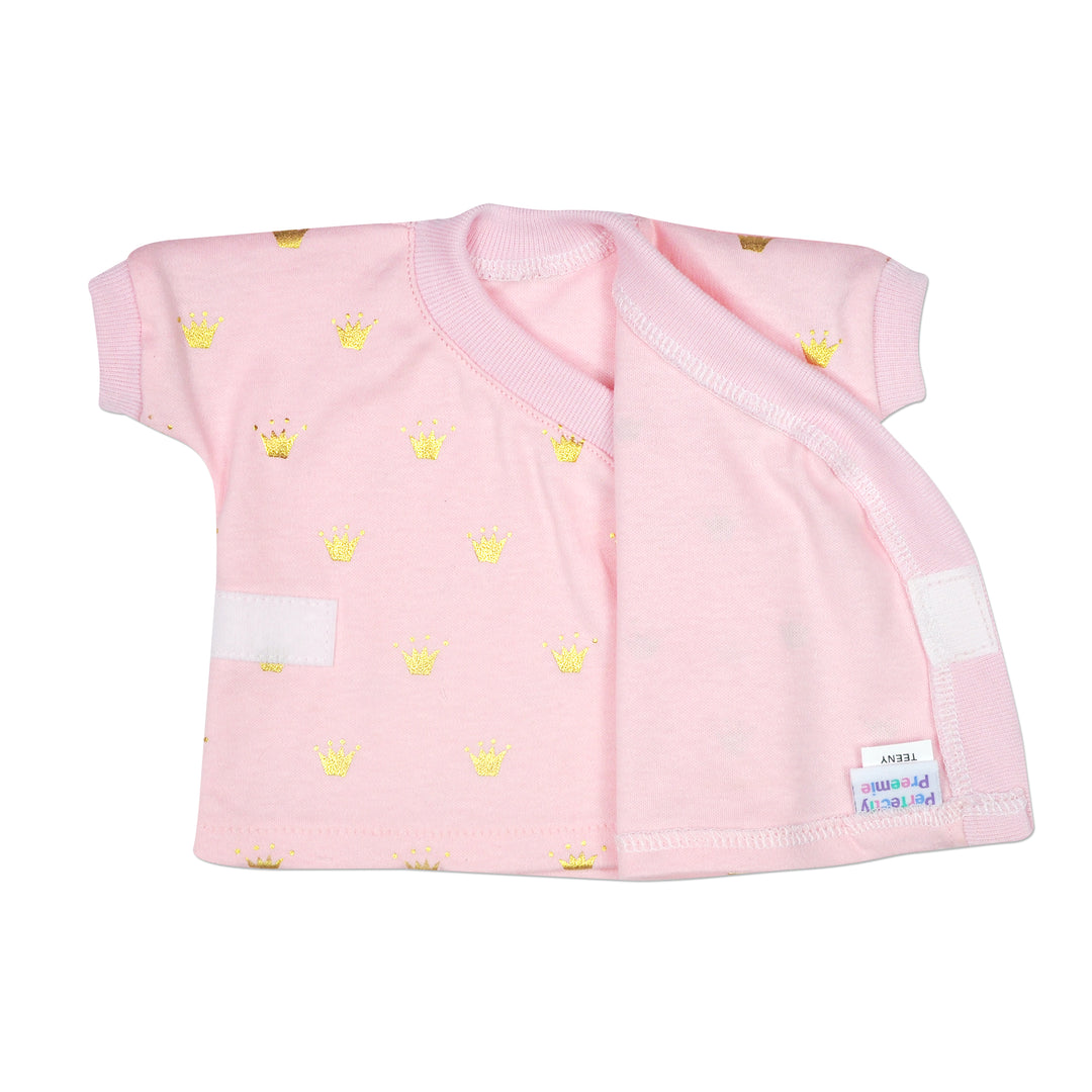 Pink Crowns Crossover-Tee Set