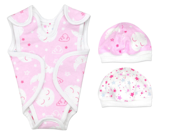 Sleepy Time Moon Pink Reversible NIC-Suit Bodysuit