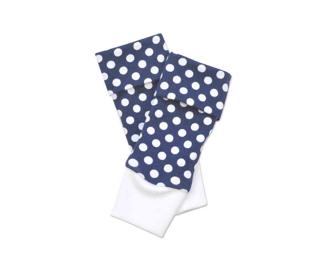 Blue Polka Dot Leg Warmers