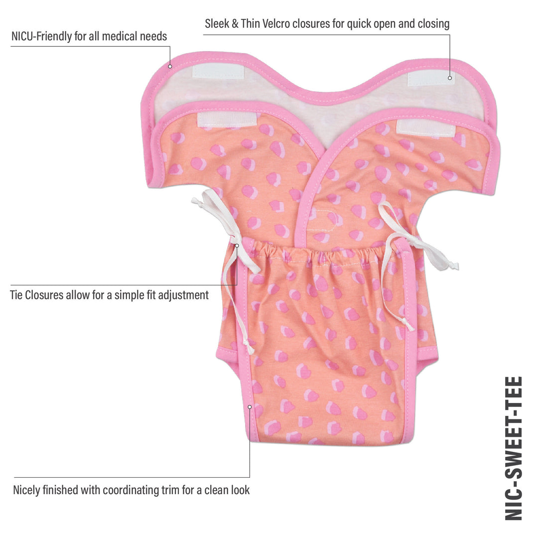 Pink Fingerprint NIC-Sweet-Tee Bodysuit