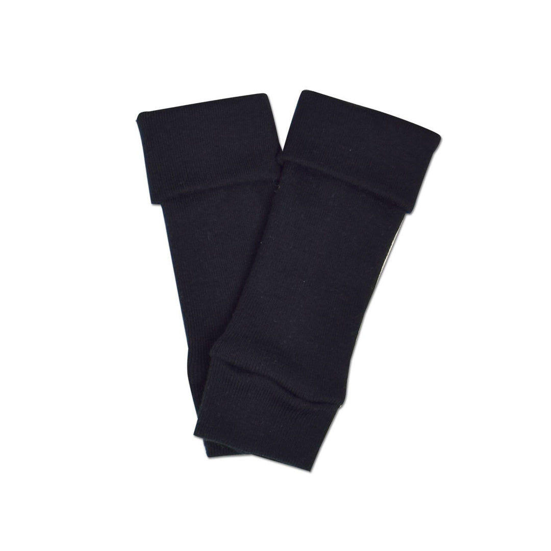 Solid Black Ribbed Leg/Arm Warmers