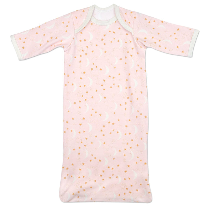 Preemie Girls, Moon and Stars Sleeper Gown