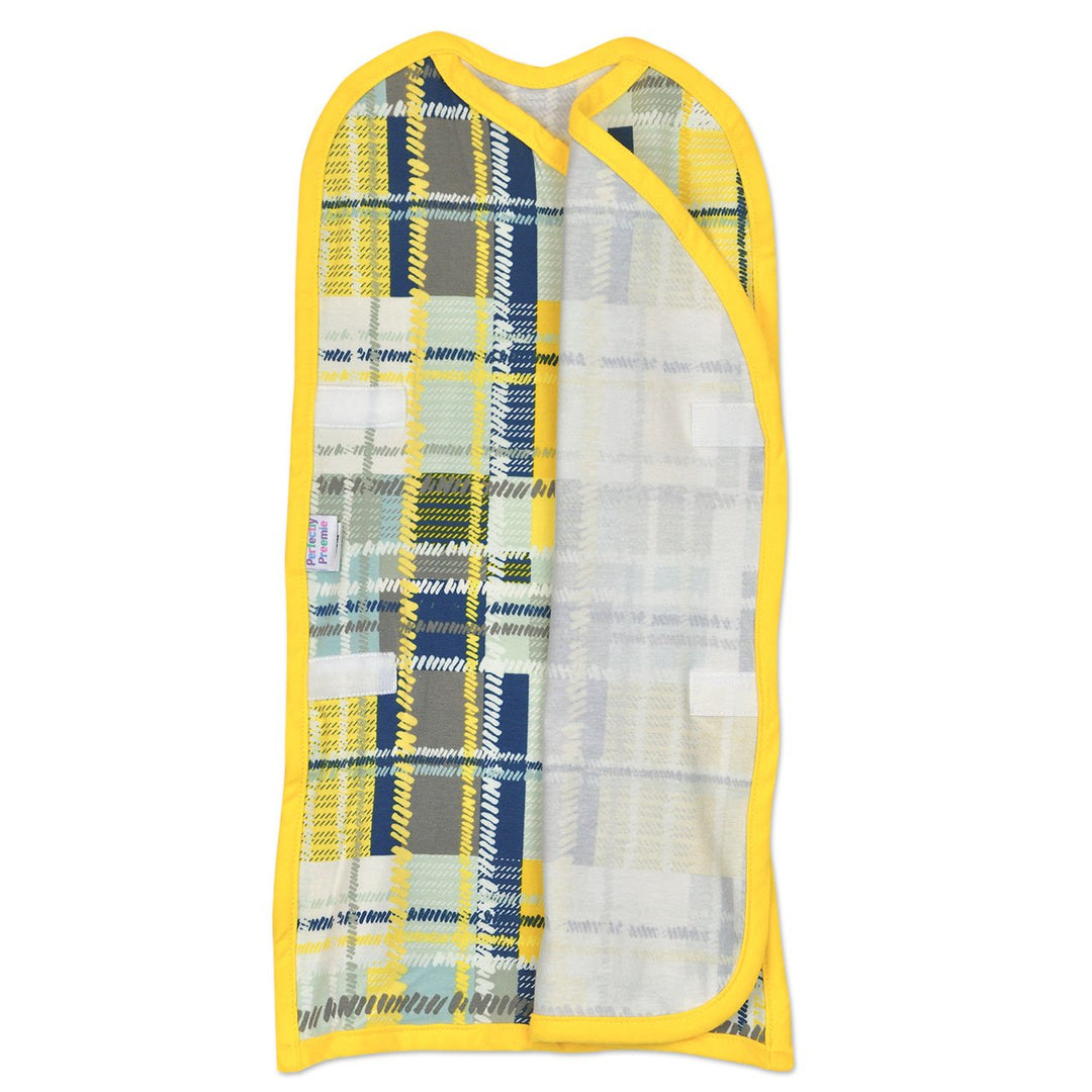 Sunshine Plaid Pea Pod Swaddle
