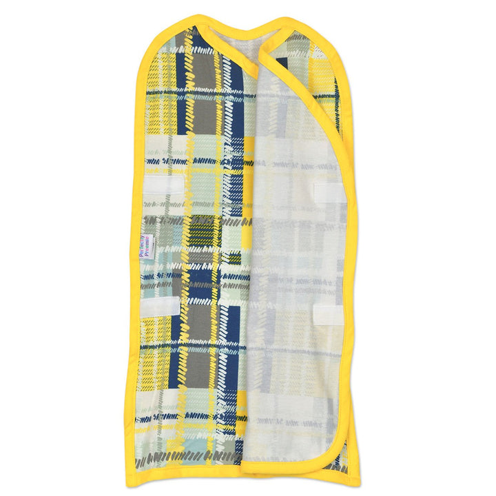 Sunshine Plaid Pea Pod Swaddle