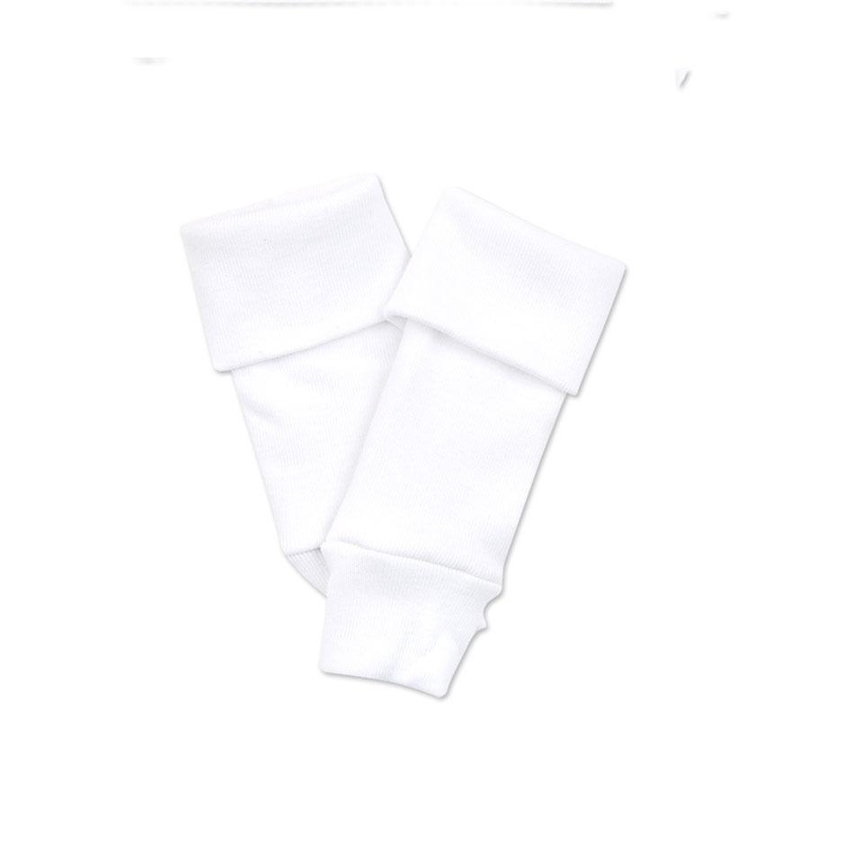 Solid White Ribbed Leg/Arm Warmers